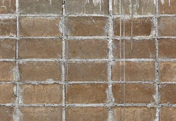 Mauerbau nach Ziegeln — Stockfoto