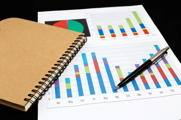 Business report graph — Stock Photo, Image