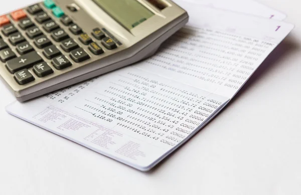 Book bank statement — Stock Photo, Image