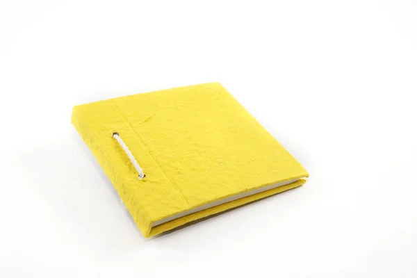 Żółty notatnik — Zdjęcie stockowe