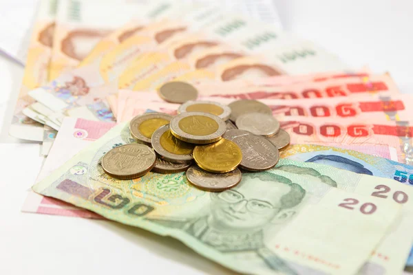 Dinheiro tailandês — Fotografia de Stock