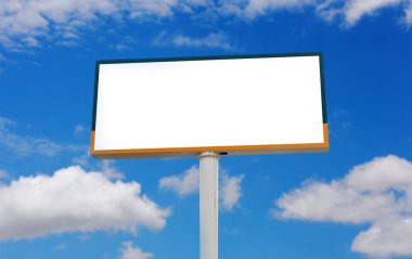 boş billboard reklam için