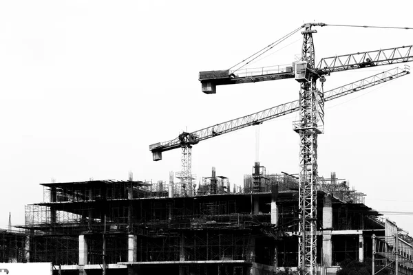 Crane working in construction site — Stock Photo, Image