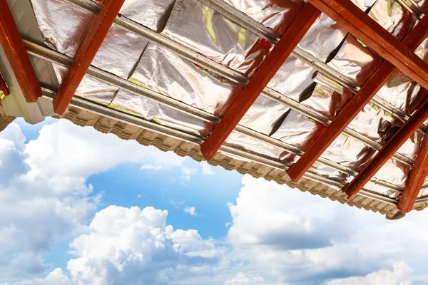 Dakconstructie voor nieuw huis — Stockfoto