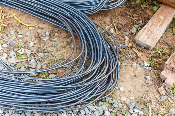 Tondino in acciaio per lavori di costruzione — Foto Stock