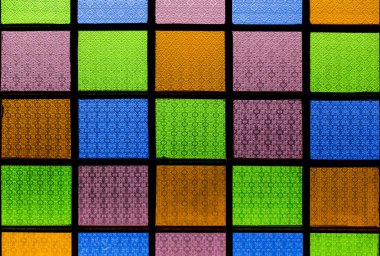 windows tarzı renkli cam