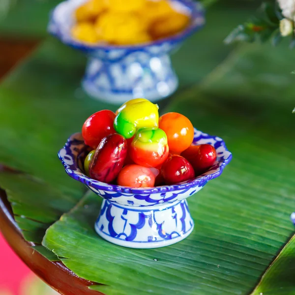 Köstliches thailändisches Dessertset — Stockfoto
