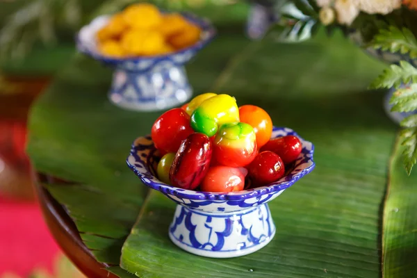Köstliches thailändisches Dessertset — Stockfoto