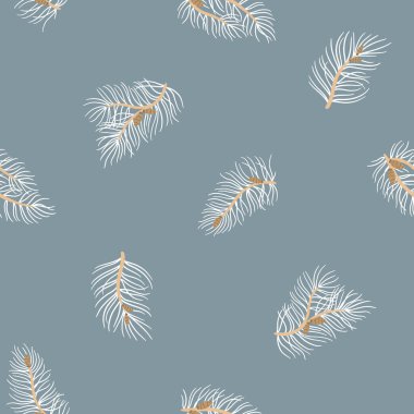 Firavun, Noel 'i kusursuz bir şekilde dallandırır. Kış vektörü, basit İskandinav tarzında el yapımı çiçek arkaplanı. Pastel paleti