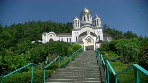 Templo en el Monte — Vídeo de stock