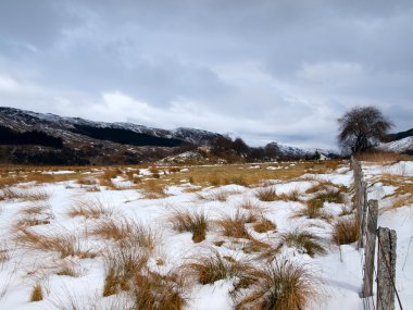 crianlarich İskoç dağlık kış manzara