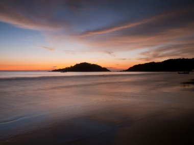 güzel gün batımı palolem beach, goa, Hindistan