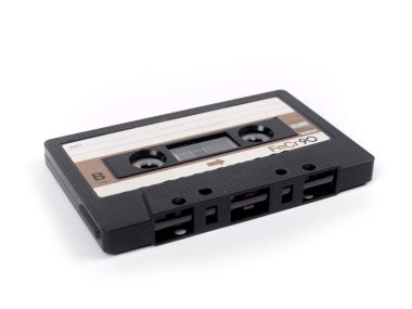 Beyaz bir arka plan üzerinde Retro kaset