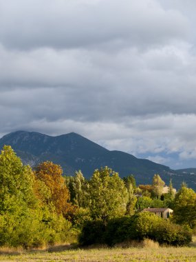 gorges du verdon Fransa yukarıda fırtınalı gökyüzü