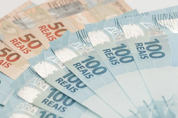 Бразильская валюта - Real — стоковое фото