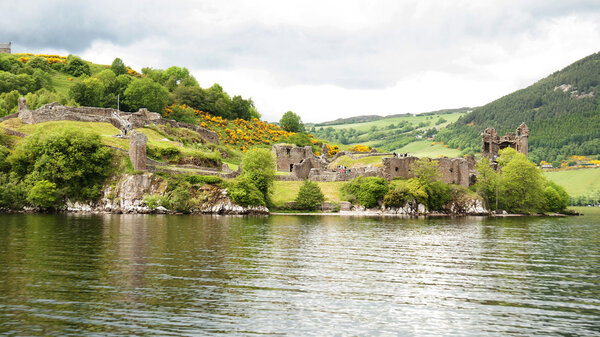 Urquhart Castle at Loch Ness, Scotland