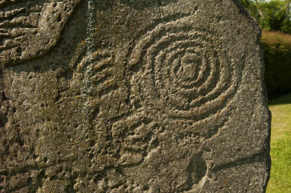 Símbolo en Newgrange, Irlanda — Foto de Stock