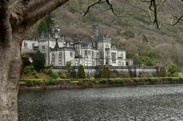 Kylemore Manastırı, connemara, İrlanda - kış aylarında Telifsiz Stok Imajlar