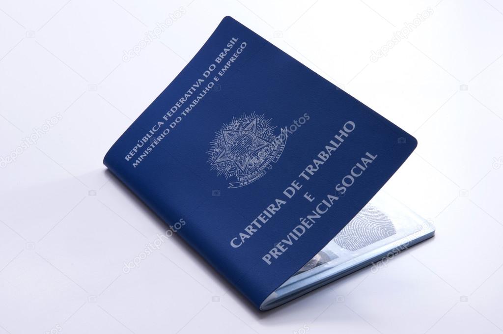 Brazilian work document and social security document (carteira d
