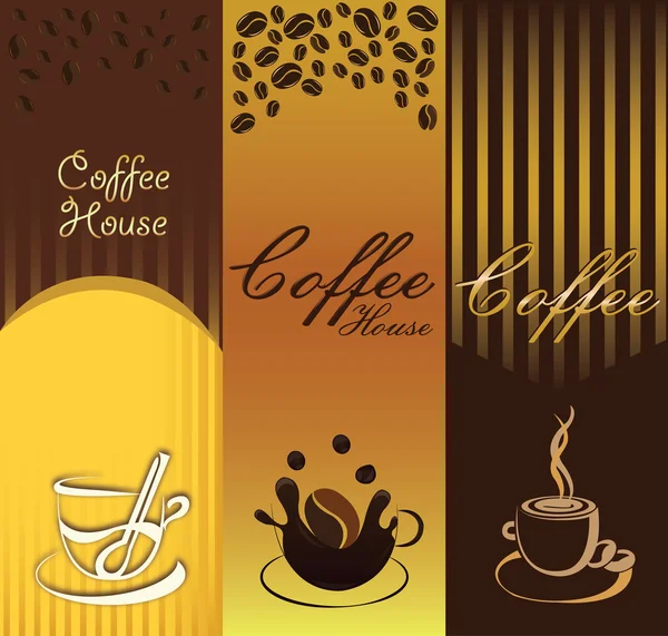 Banner de café —  Vetores de Stock