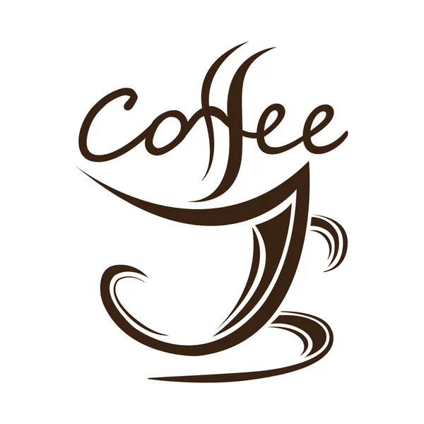 Logo de café — Vector de stock