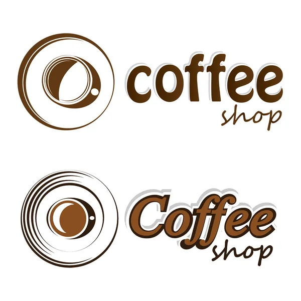 Kávé logó — Stock Vector