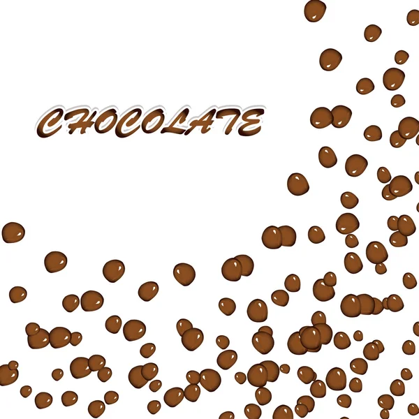Chocoladevlokken — Stockvector
