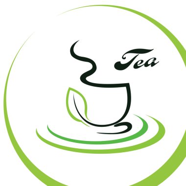 Bir fincan çay stilize