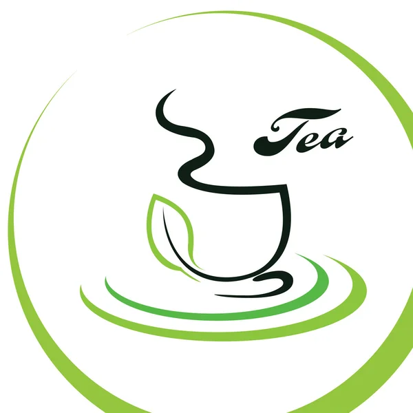 Bir fincan çay stilize