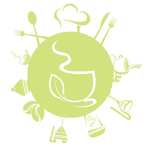 Stilize çay — Stok Vektör