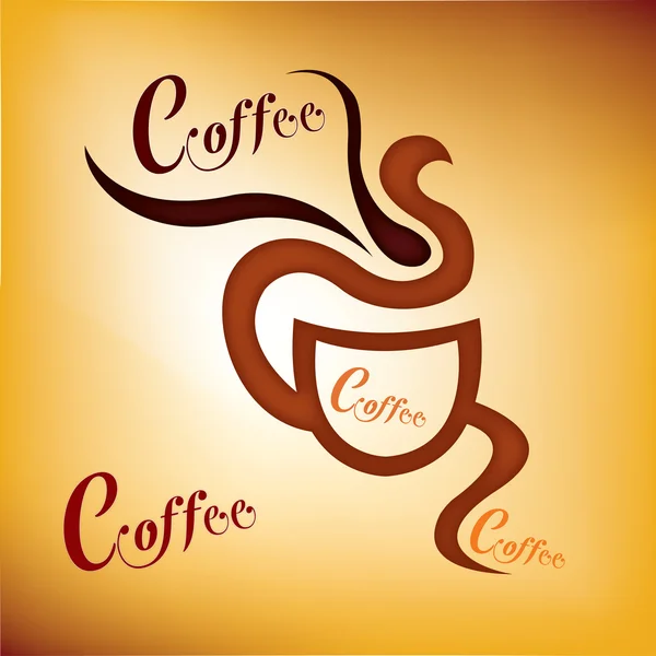 Tasse à café stylisée — Image vectorielle