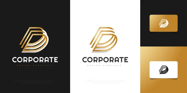 Abstract Elegante Letter Logo Design Template Grafisch Alfabet Symbool Voor — Stockvector