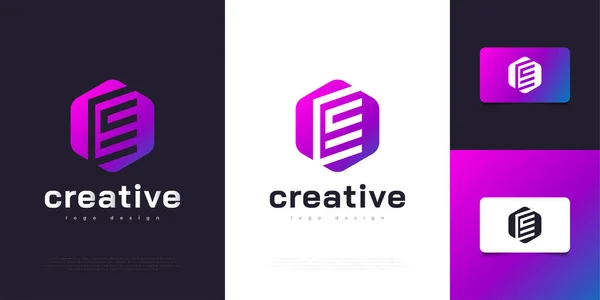 Carta Moderna Colorida Logo Design Template Símbolo Gráfico Alfabeto Para — Vetor de Stock
