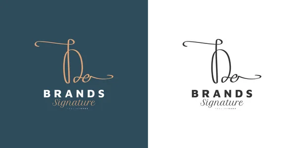 Початковий Дизайн Logo Стилем Handwriting Signature Logo Або Symbol Wedding — стоковий вектор