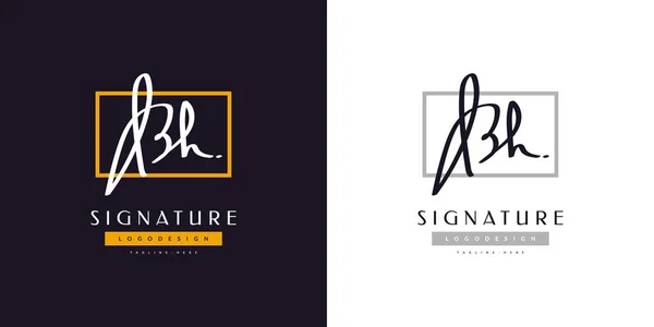 Počáteční Design Loga Stylem Rukopisu Signature Logo Nebo Symbol Pro — Stockový vektor