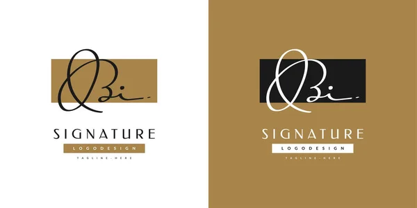 Počáteční Design Loga Stylem Rukopisu Signature Logo Nebo Symbol Pro — Stockový vektor