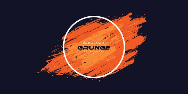 Resumo Fundo Grunge Azul Laranja Pincel Stroke Ilustração Para Banner —  Vetores de Stock