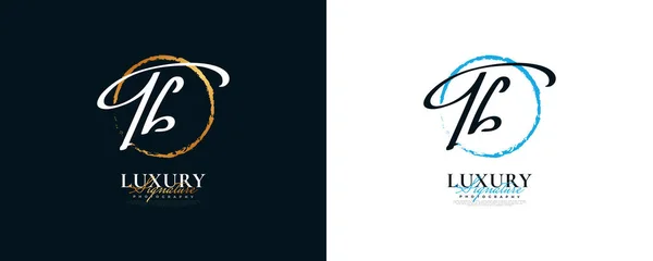 Початковий Дизайн Логотипу Стилі Елегантного Мінімалістичного Почерку Логотип Підпису Або — стоковий вектор