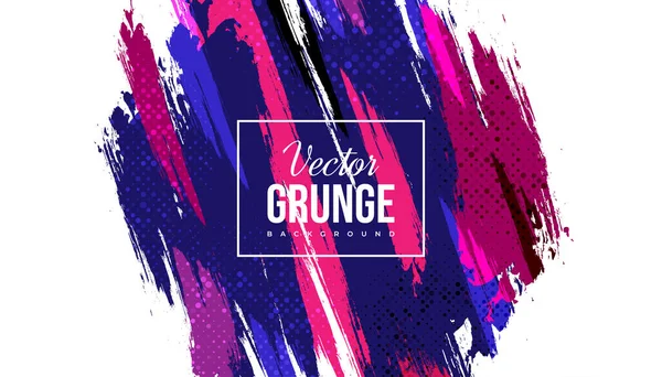 Résumé Fond Grunge Coloré Avec Style Demi Teinte Illustration Coup — Image vectorielle