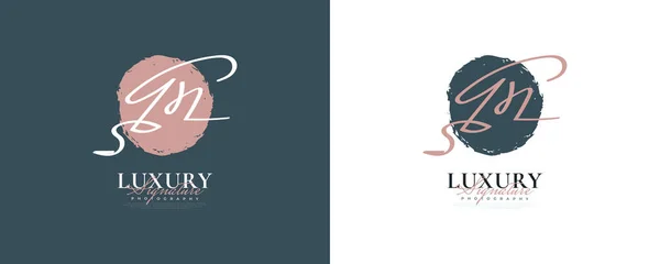 Αρχική Και Logo Σχεδιασμός Κομψό Και Μινιμαλιστικό Στυλ Γραφής Λογότυπο — Διανυσματικό Αρχείο