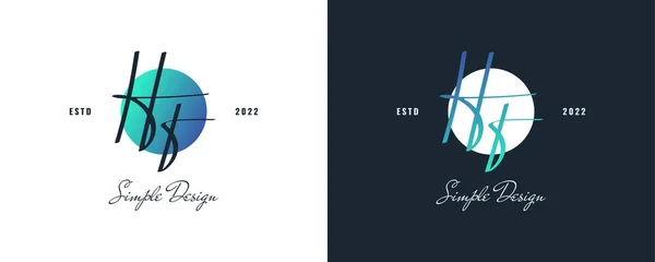 Początkowy Projekt Logo Eleganckim Minimalistycznym Stylem Pisma Podpis Logo Lub — Wektor stockowy