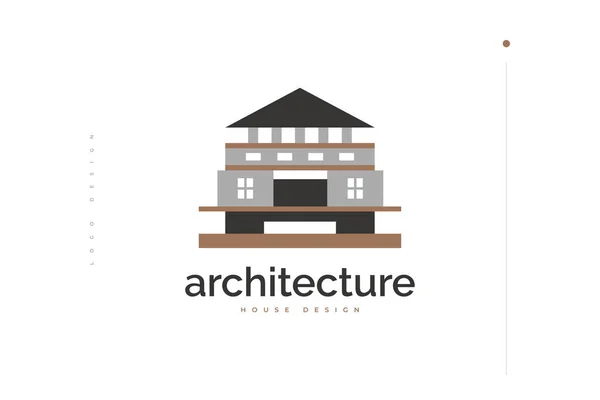 Елегантна Архітектура Дизайн Логотипу Ідентифікації Бренду Нерухомості Дизайн Логотипу Будинку — стоковий вектор