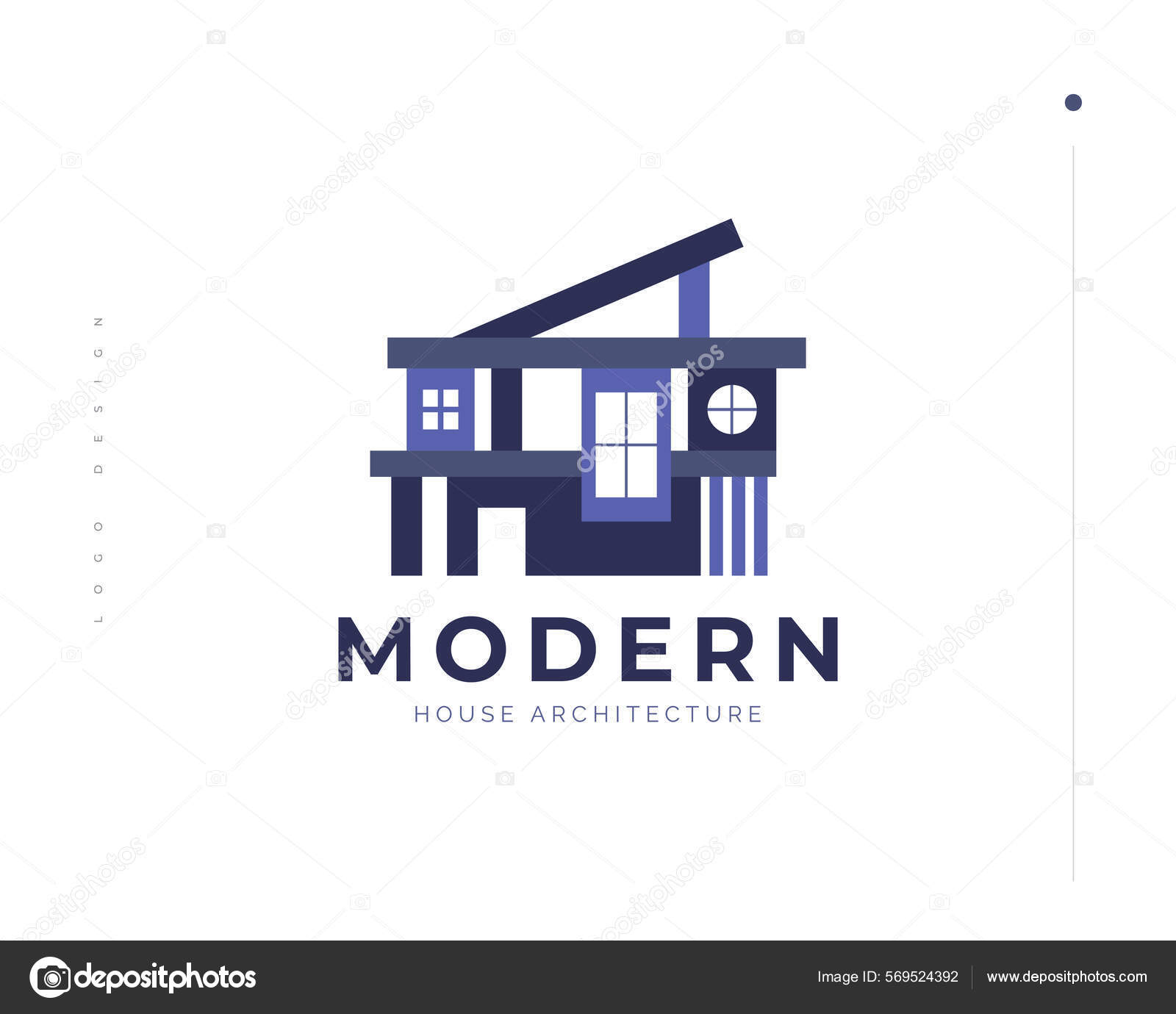 Um logotipo minimalista moderno com identidade de marca comercial