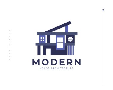 Abstract Modern House Logo Design for Real Estate Business Identity. Minimalist House Logo