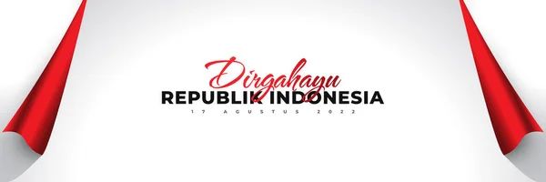 Happy Indonesia Independence Day Indonesia Independence Day Background Paper Style — Wektor stockowy