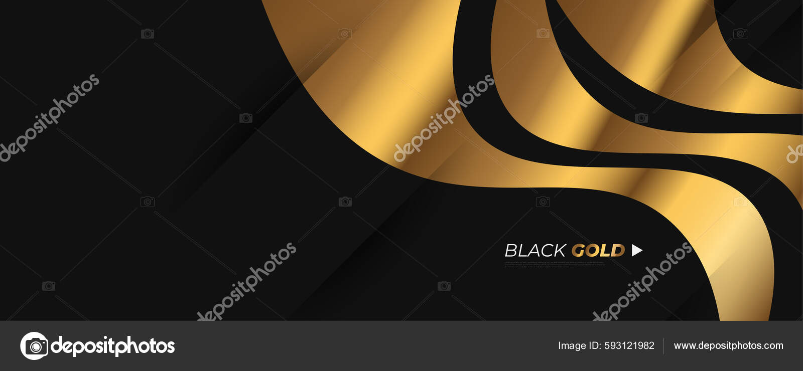 Download Sparkling gold on an elegant black background