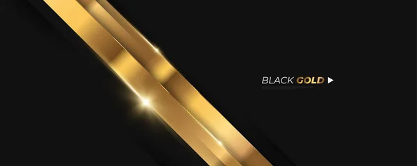 2008 Luxury Black Gold Background Paper Cut Style Glitter Light — 스톡 벡터