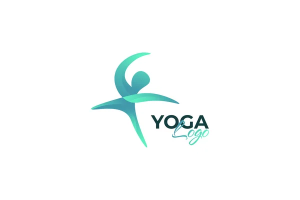Yoga Logo Design Human Balance Logo Creative Spa Logo Icon — Vetor de Stock