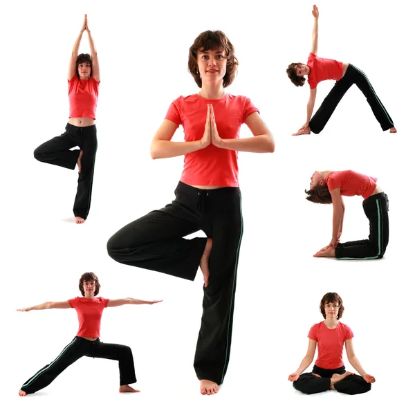 Posturas de yoga —  Fotos de Stock
