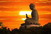Buddha a naplemente